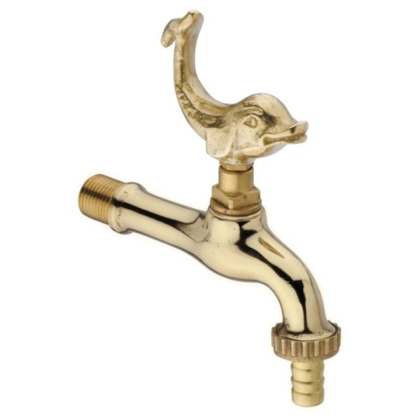 The Italian Garden Dolphin Handle Hose Tap